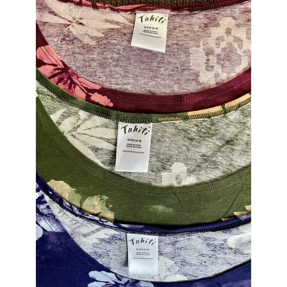 Tahiti Dresses/Swim Coverups Lot Of 3 Small Lightweight Beach Pool Summer NWT